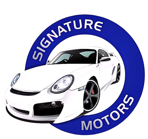 Signature Motors sign logo